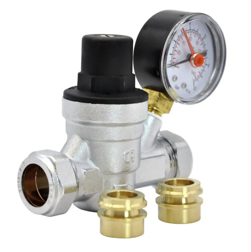 BASTION PRESSURE REDUCING VALVE (1-6BAR) WITH COMPRESSION (15MM&22MM)