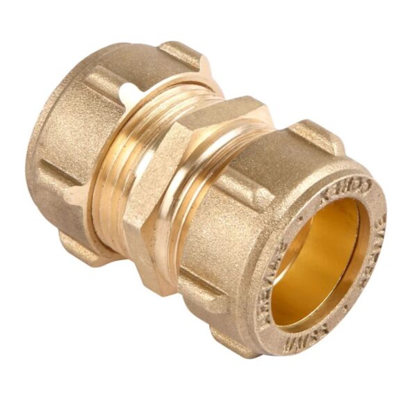 Brass Compression Coupler 22mm