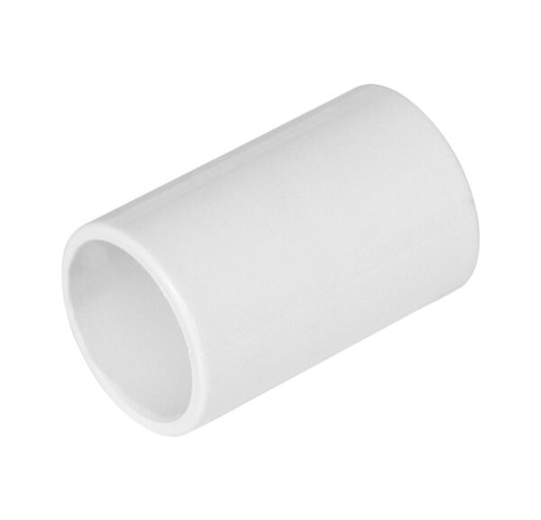 Overflow Straight Coupling 21.5mm White