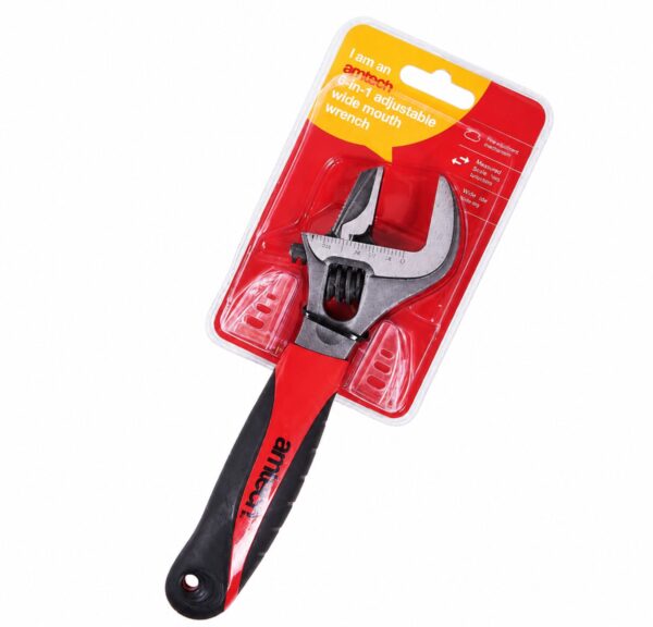 Amtech Wide Mouth Adjustable Wrench 2 in 1