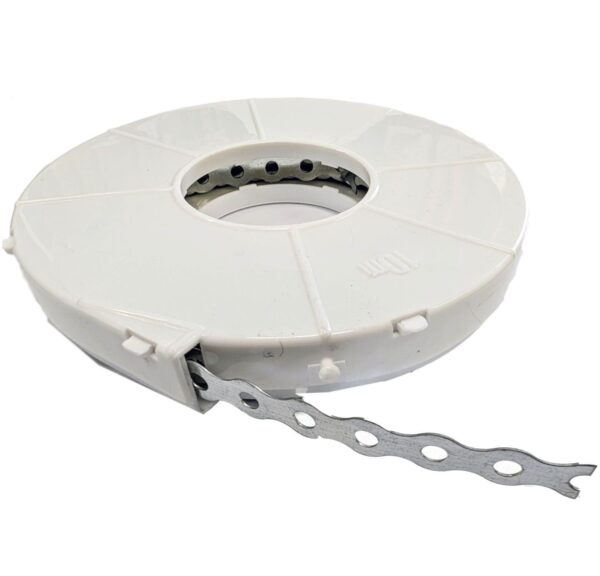 Galvanised Metal Band Steel Fixing Strap 10M Banding with Holes