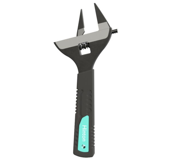 Hinton Wide Jaw Slim Adjustable Wrench 8"
