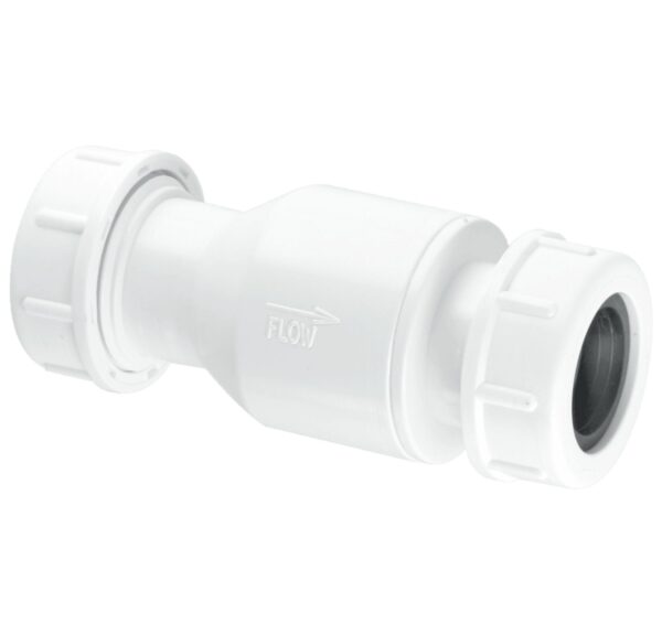 McAlpine Non-Return Valve with 19/23mm Universal Connections - R28-NRV