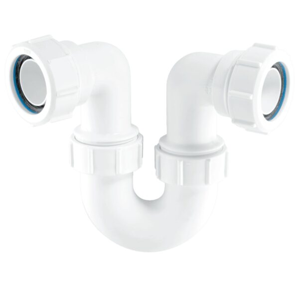 McAlpine Seal Running P Trap White 50mm X 75mm - SG10