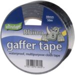 UltraTape Rhino Gaffer Tape Black 50mm x 50m