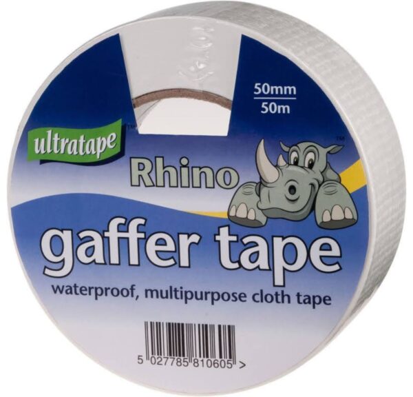 UltraTape Rhino Gaffer Tape Silver 50mm x 50m